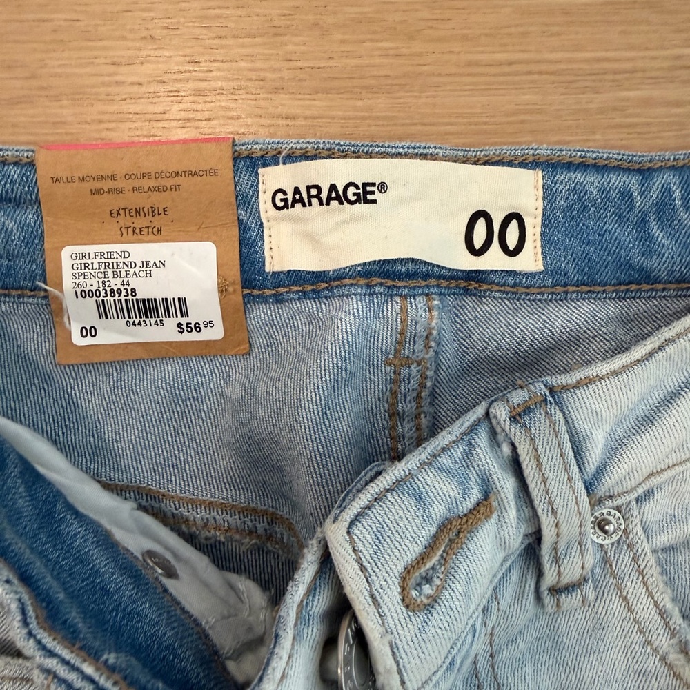 Garage Girlfriend Jeans Spence Bleach NWT